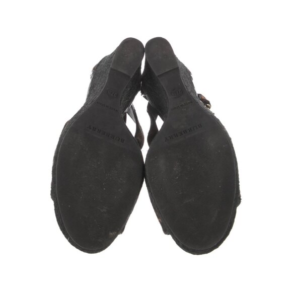 BURBERRY Ponyhair Animal Print Espadrilles - Picture 5 of 5